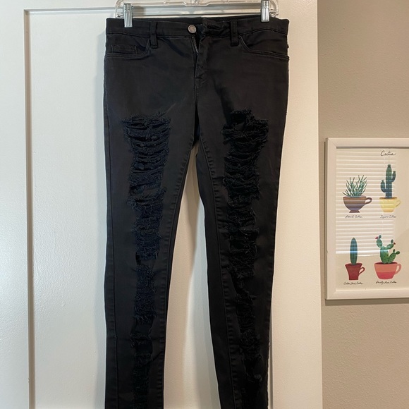 Ripped black jeans - Picture 3 of 4